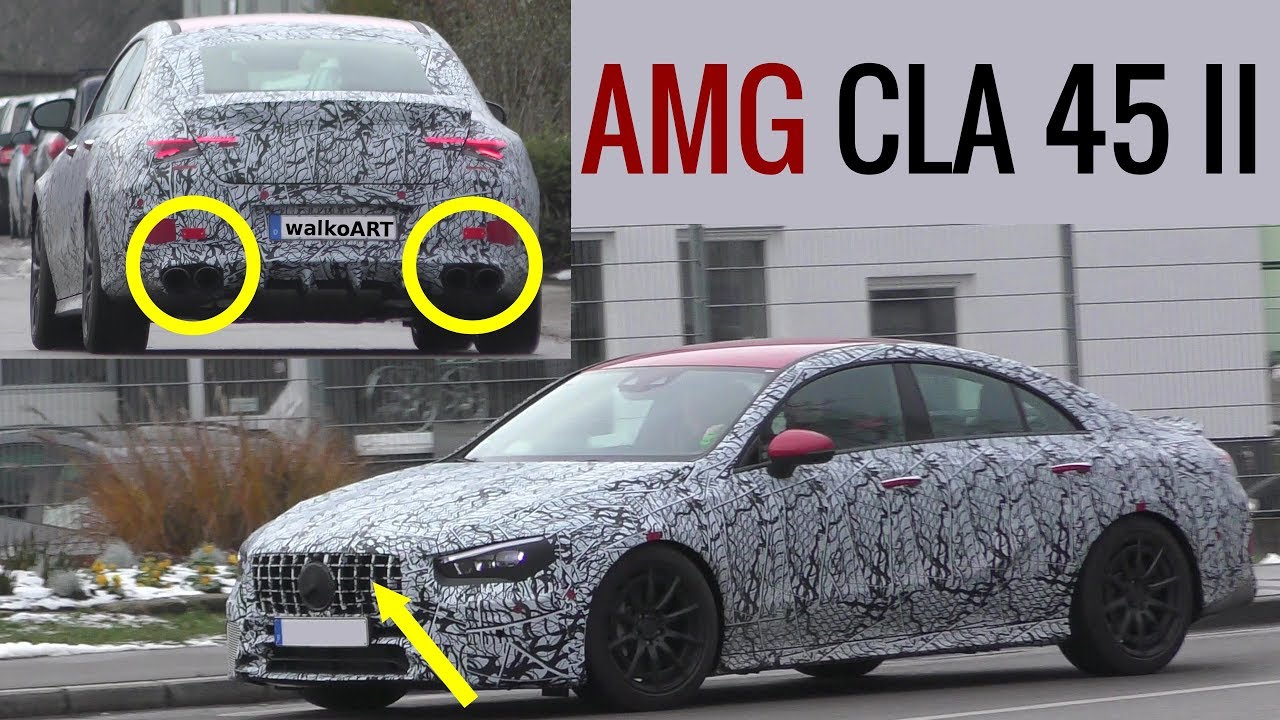 Mercedes Erlkönig AMG CLA 45 II 2019 - 2.Generation C118 prototype - 4K SPY VIDEO