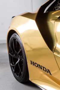 ¿Qué te parecen los Honda NSX y Type R vinilados de dorado por el 50 aniversario de Honda en Australia?