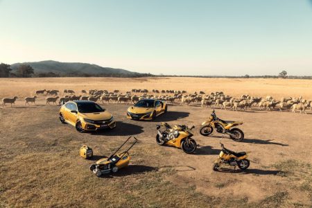 ¿Qué te parecen los Honda NSX y Type R vinilados de dorado por el 50 aniversario de Honda en Australia?