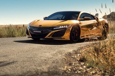 ¿Qué te parecen los Honda NSX y Type R vinilados de dorado por el 50 aniversario de Honda en Australia?