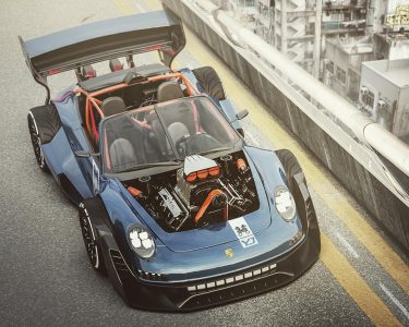Un taller francés está construyendo un Porsche 911 con motor V8 HEMI delantero