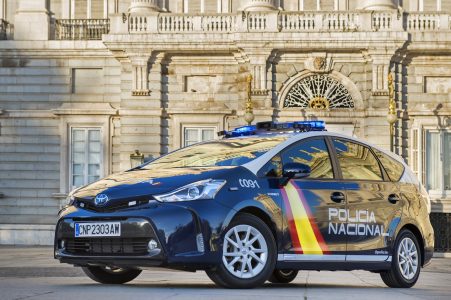 70 Toyota Prius+ híbridos para la flota de la Policía Nacional