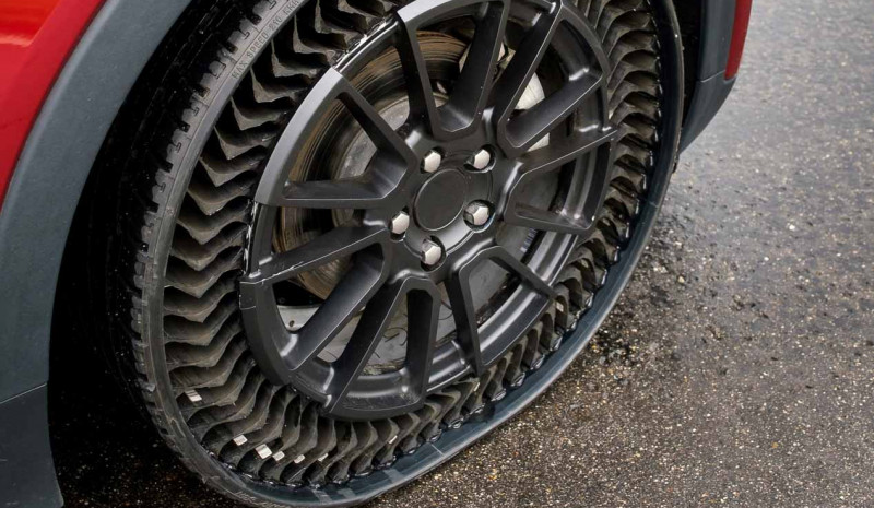 Los neumáticos sin aire serán una realidad en 2024 gracias a Michelin y General Motors