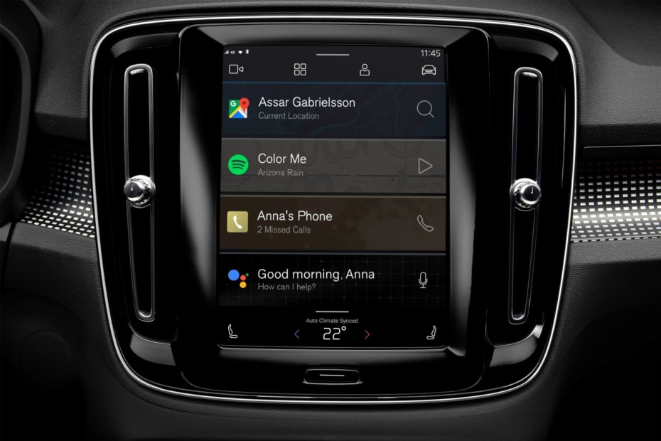 El nuevo Volvo XC40 eléctrico estrenará un nuevo sistema de infoentretenimiento de Android