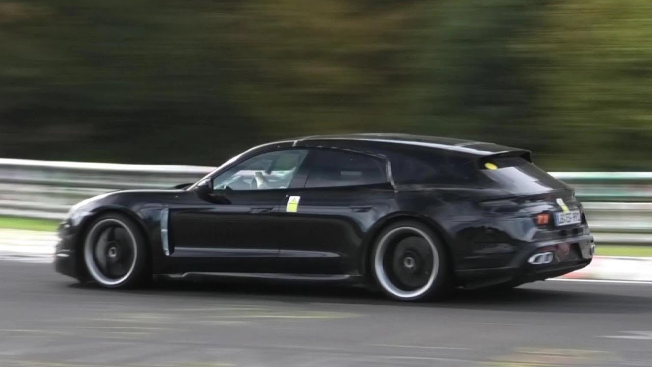 PORSCHE TAYCAN TURBO S CROSS TURISMO & SEDAN Spied at the Nurburgring!