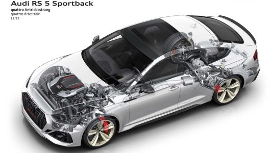 Audi RS 5 Coupé y RS 5 Sportback 2020: Pequeños cambios estéticos para ponerlo al día