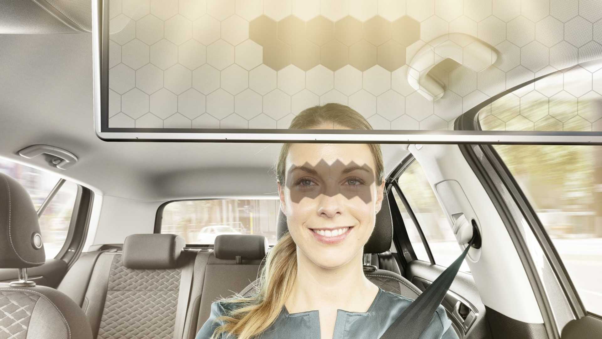 Bosch reinventa el parasol del coche con un panel LCD "transparente"