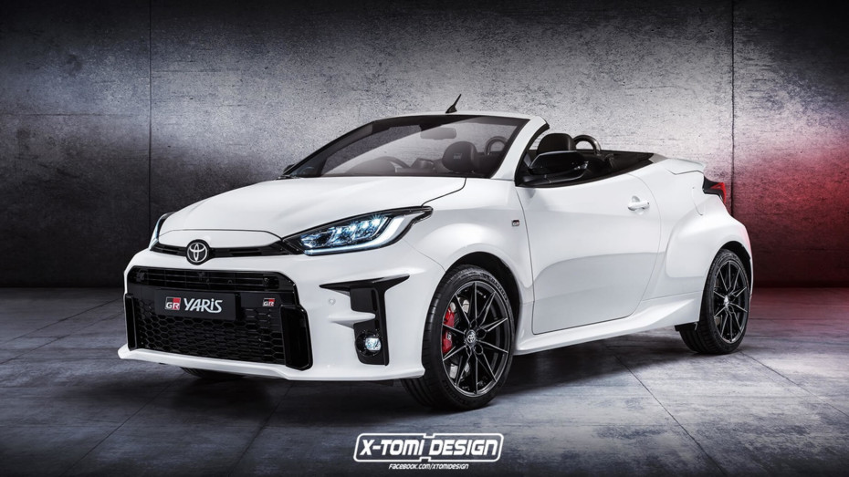 Este Toyota Yaris GR Cabrio no será una realidad, pero a nosotros nos encanta