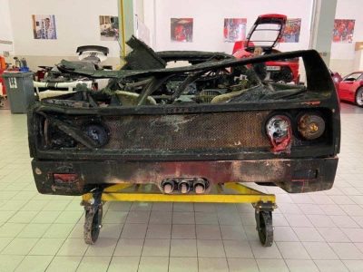 Fotos: Este es el estado del Ferrari F40 que se incendió en Mónaco hace algunos meses