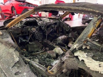 Fotos: Este es el estado del Ferrari F40 que se incendió en Mónaco hace algunos meses