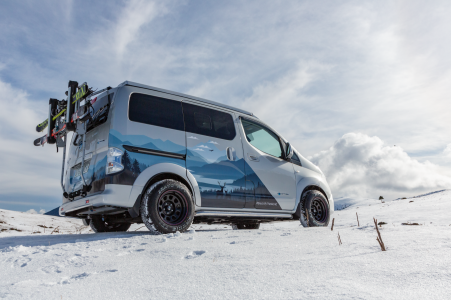 Nissan e-NV200 Winter Camper: Furgoneta camper eléctrica pensada para condiciones extremas