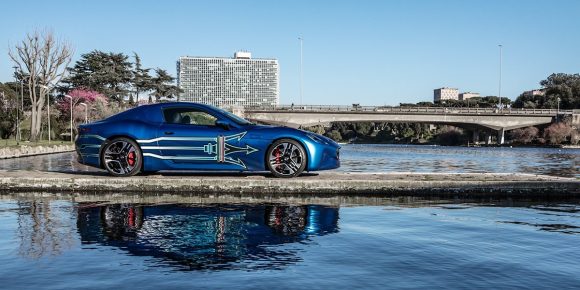 Así luce el Maserati GranTurismo Folgore de 1.200 CV por las calles de Roma