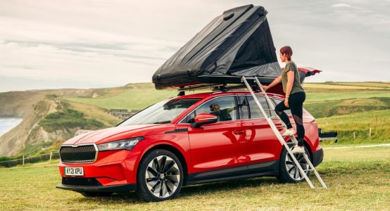 El Skoda Enyaq iV FestEVal se apunta a la moda camper