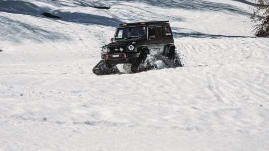 Mercedes G 500 Caterpillar: una curiosa preparación de un millonario suizo